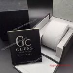 Fake Guess Black Watch Box Set w/ papers & document